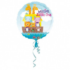 Balon botez folie metalizata 43cm Baby Noah&amp;#039;s Ark foto