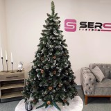 Brad artificial Christmas Deluxe by Sersimo, Lidia Nins cu conuri, 2D, 250cm Household NewTrend