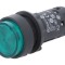Comutator apăsare 22mm verde