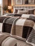 Cumpara ieftin Patura Cocolino Mocha Gri 200x230 cm , Moale, Calduroasa E i Antialergica