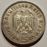 Germania Nazista 5 reichsmark 1935 E argint