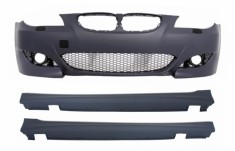 Bara Fata BMW Seria 5 E60 E61 (2003-2010) cu Praguri laterale M5 Look Performance AutoTuning foto