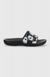 Cumpara ieftin Crocs papuci Classic Dice Print Slide femei, culoarea negru, 208769