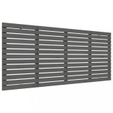 Cumpara ieftin Tablie de pat pentru perete, gri, 156x3x91,5 cm, lemn masiv pin