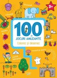 100 de jocuri amuzante. Colorez si desenez, Litera