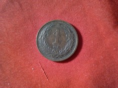 Moneda 1 filler 1902 Ungaria Fr Jozef , bronz , cal. F.Buna