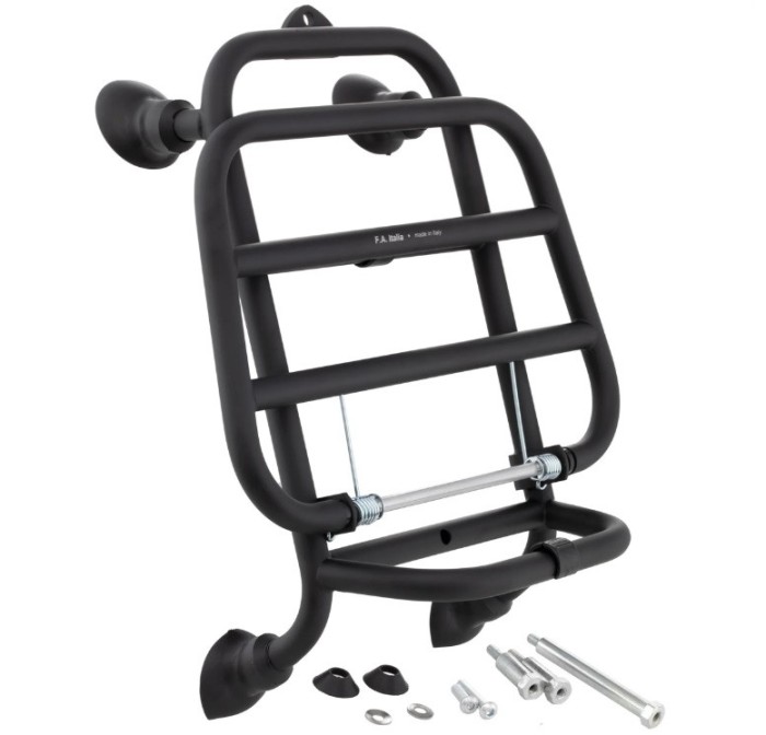 Portbagaj negru mat fata Vespa GTS 125 - GTS 125 Super (19-22) - GTS 300 HPE (19-23) - GTV 300 Sei Giorni (19-23) 4T LC 125-300cc