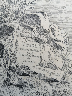Rodolphe Topffer: Voyage autour du Mont-Blanc. 1843 foto