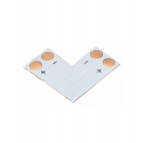 Conector PCB L de 8mm pentru benzi LED de 1 culoare SMD3528 3014-Conținutul pachetului 1 Bucată