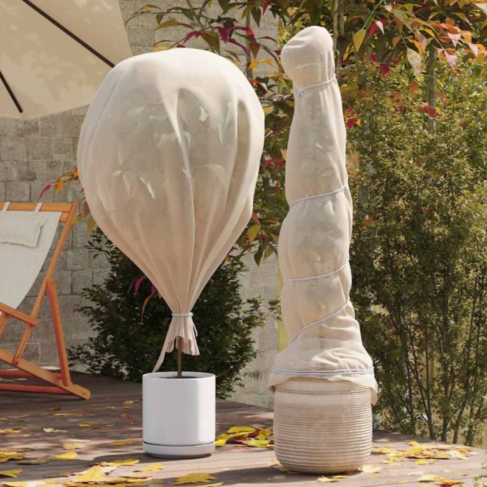 vidaXL Fleece de Protecție pentru Plante &icirc;mpotriva &Icirc;nghețului Bej 42021029