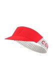 Compressport șapcă cozoroc Pro Racing Visor culoarea roșu, uni, XHWU699