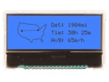 Display LCD Grafic 128x32 COG FSTN Albastru LED 3VDC