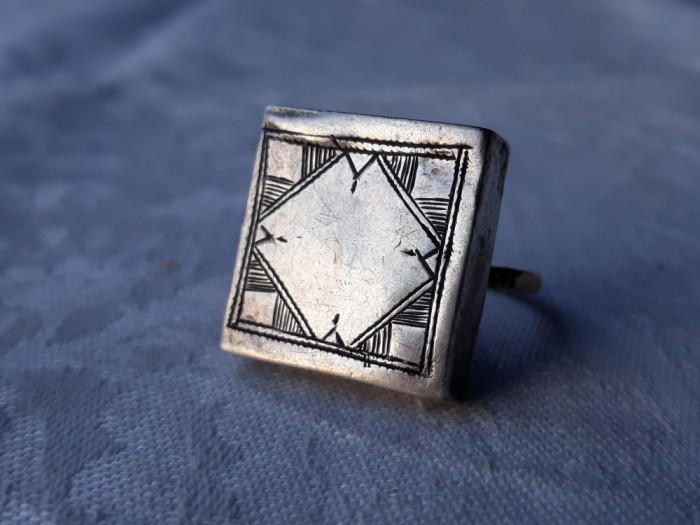 argint INEL OPULENT etnic TUAREG TRIBAL gravat manual VECHI de efect SPLENDID