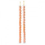 Set 30 oua decorative Paste din polistiren portocaliu cu sclipici 3x4 cm