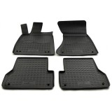 Covorase Cauciuc Tip Tavita Audi A6 C7 A7 (2011-2018) + Protectie Tunel Spate ALM Negru