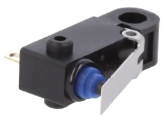 Microintrerupator SNAP ACTION cu maneta 0,1A 125VAC 2A 12VDC foto