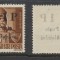 1945 ROMANIA Posta Salajului timbru local neuzat 1P pe 4f MNH eroare Abklatsch