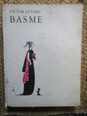 BASME de VICTOR EFTIMIU, COPERTA SI ILUSTRATII de MARCEA CORDESCU, 1975