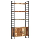 Cumpara ieftin Biblioteca cu 4 niveluri, 80 x 30 x 180 cm, lemn masiv reciclat