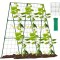 Ansamblu suport araci cu plasa pentru cresterea plantelor cataratoare, castraveti, fasole, mazare, 210 x 210 cm