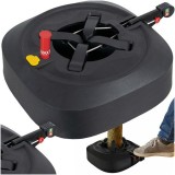 Suport de Craciun cu auto-prindere pentru brad natural, rezervor apa 3.2 L, plastic si metal, negru