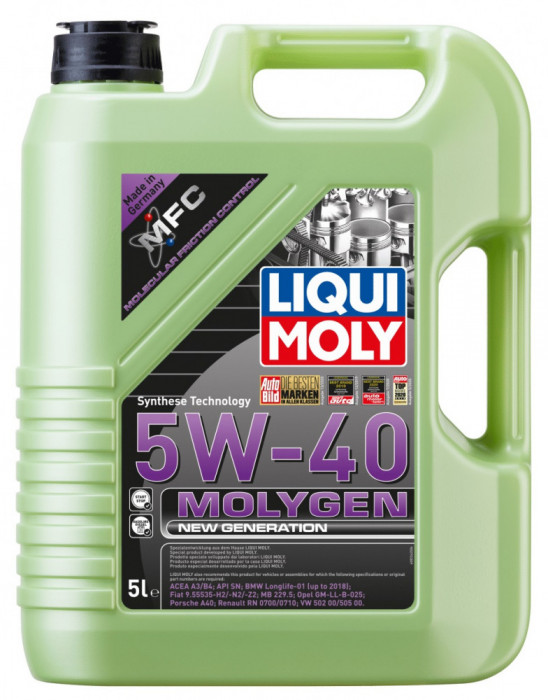 Ulei motor Liqui Moly Molygen 5W-40 5L 8536