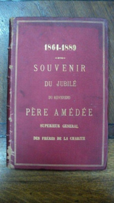 1864-1889 Souvenir du Jubile du Reverend Pere Amedee, Ex Libris Carol I foto