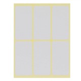Etichete Autocolante, Set 60 Bucăți, Dimensiuni 5x2.5cm, Culoare Albă