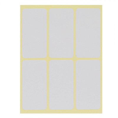 Etichete Autocolante, Set 60 Bucăți, Dimensiuni 5x2.5cm, Culoare Albă foto
