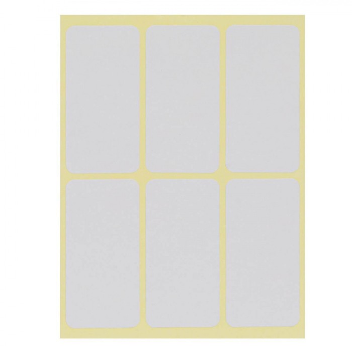 Etichete Autocolante, Set 60 Bucăți, Dimensiuni 5x2.5cm, Culoare Albă
