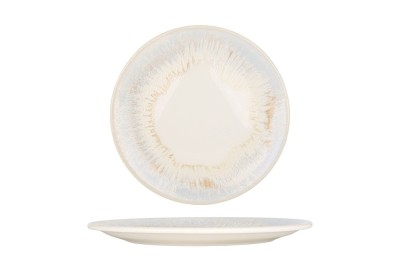 By Bone Farfurie pentru cină - Wave - Porţelan - 25 cm - set de 6 foto