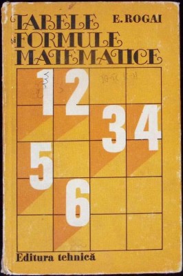 TABELE SI FORMULE MATEMATICE-E. ROGAI-346183 foto