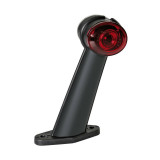 Lampa gabarit camion Ilumia cu brat 60? - cu 2 LED-uri 24V - Alb/Rosu - Stanga LAM97910