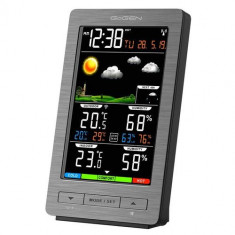 Statie meteo interior-exterior gogen me 2930, senzor extern fara fir, lcd color foto