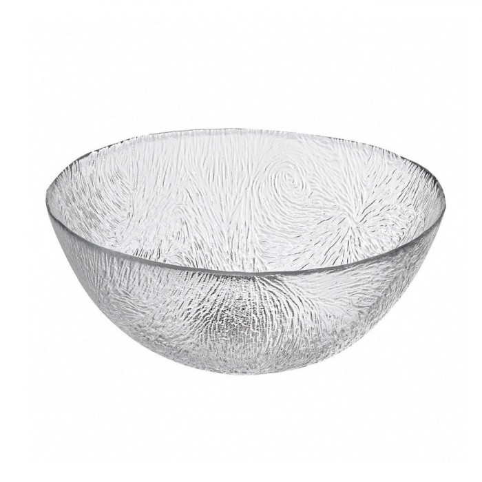 Bol Sticlă Alegra, Transparent, Diametru 13cm, Capacitate 350ml, Potrivit pentru Mașina de Spălat Vase