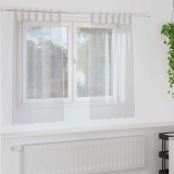 Perdele cu perdele 2 pcs Gri deschis 140 x 140 cm Poliester