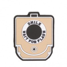 Patch &quot;SMILE AND WAIT&quot; 3D [JTG]