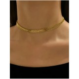 Cumpara ieftin Colier Aura, Auriu - 460464