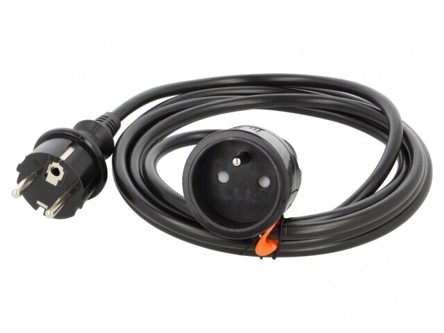 Prelungitor Alimentare 3m 16A Negru
