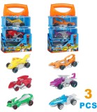 Set de Mașini Metalice cu M&acirc;ner 3 Buc.