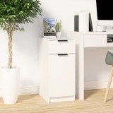 vidaXL Dulap de birou, alb, 33,5x50x75 cm, lemn prelucrat