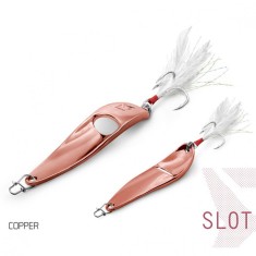 Lingura oscilanta Delphin SLOT - COPPER 20g size 4/0 foto