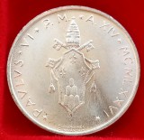 (A795) MONEDA DIN ARGINT VATICAN - 500 LIRE 1976, PAPA PAUL VI, TIRAJ 162.000 BUC, STARE FOARTE BUNA, Europa