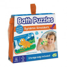 Puzzle de baie cu 17 piese mari de spuma dinozaurii rapizi - Dinosaur Bath Puzzle foto