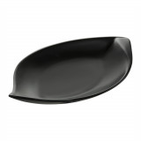 Platou servire Salsa, Ambition, 27x15.5 cm, portelan, negru