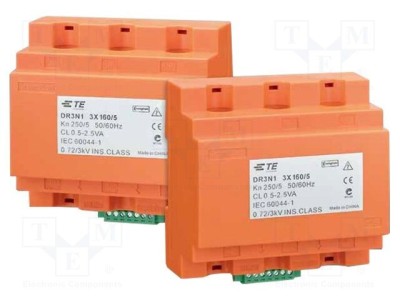Transformator Crompton TE Connectivity 100A Intrare 5A Ieșire pentru Șină DIN foto