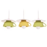 Lustra &bdquo;Afternoon tea&rdquo; triple crazy light mix, green-yellow-green