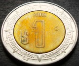 Cumpara ieftin Moneda bimetal 1 NUEVO PESO - MEXIC, anul 2006 * cod 4677 A, America Centrala si de Sud