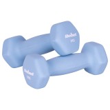 Set 2 gantere hexagonale 1 kg din fonta cu neopren Rebel Active