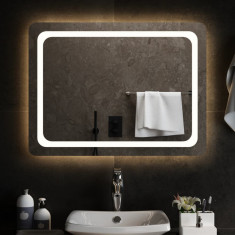 Oglinda de baie cu LED, 80x60 cm GartenMobel Dekor